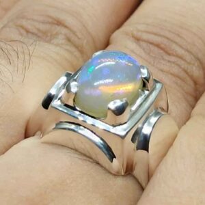 3 Carat Fire Opal Mens Ring
