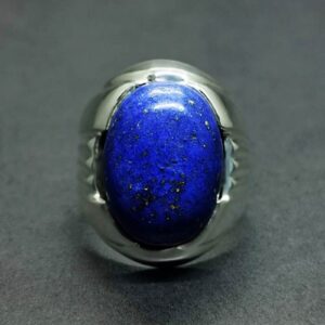 16 Carat Lapis Lazuli Men’s Plain Ring
