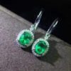 Natural Zambian Emerald Earrings