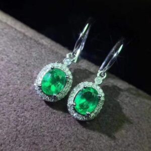 Natural Zambian Emerald Earrings