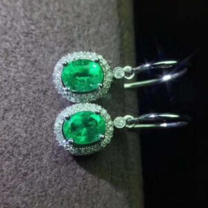 Natural Zambian Emerald Earrings
