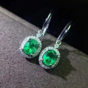 Natural Zambian Emerald Earrings