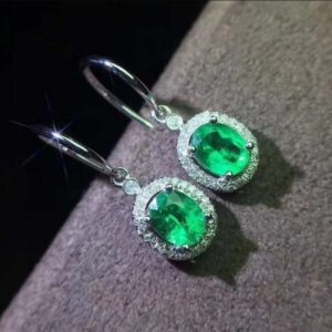 Natural Zambian Emerald Earrings