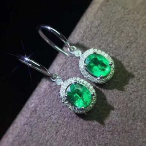 Natural Zambian Emerald Earrings