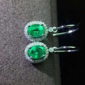 Natural Zambian Emerald Earrings