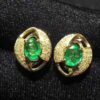 Natural Zambian Emerald Earrings