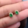 Natural Zambian Emerald Earrings