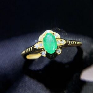 3 Carat Zambian Emerald Handmade Jewelry Set