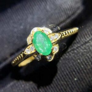 3 Carat Zambian Emerald Handmade Jewelry Set