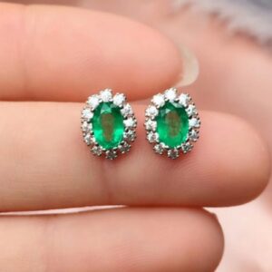 4 Carat Zambian Emerald Handmade Jewelry Set