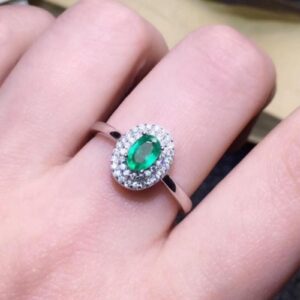 Zambian Emerald Wedding Jewelry Set