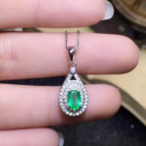 Zambian Emerald Wedding Jewelry Set