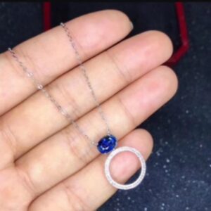 1.5 Carat Ceylon Blue Sapphire Pendant