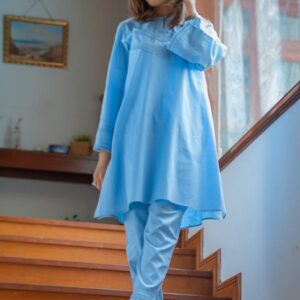 Sky Blue Women Shalwar Kameez