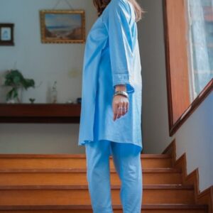 Sky Blue Women Shalwar Kameez