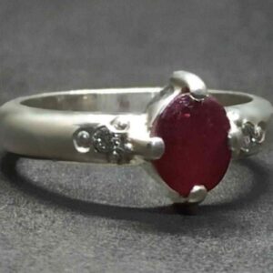 1 Carat Pigeon Red Ruby Women Ring