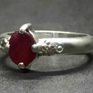 1 Carat Pigeon Red Ruby Women Ring