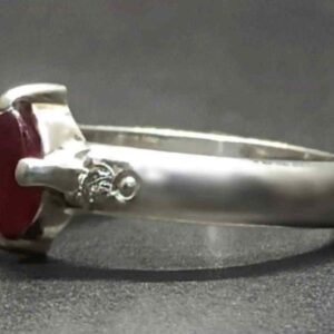 1 Carat Pigeon Red Ruby Women Ring