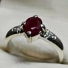 1 Carat Pigeon Red Ruby Women Ring