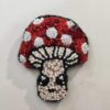 Kawaii Mushroom Beaded Handmade Brooch