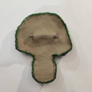 Kawaii Mushroom Beaded Handmade Brooch