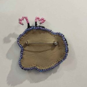 Mushroom Beaded Handmade Brooch Pin