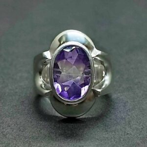 Oval Cut 5 Carat Amethyst Women’s Ring