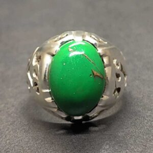 Egyptian Green Feroza Sterling Silver 925 Ring
