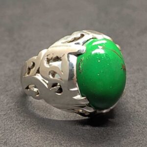 Egyptian Green Feroza Sterling Silver 925 Ring