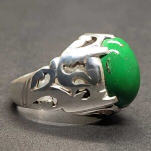 Egyptian Green Feroza Sterling Silver 925 Ring