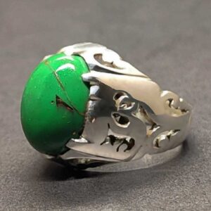 Egyptian Green Feroza Sterling Silver 925 Ring