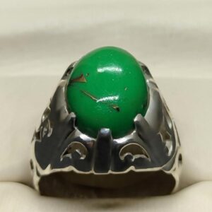 Egyptian Green Feroza Sterling Silver 925 Ring