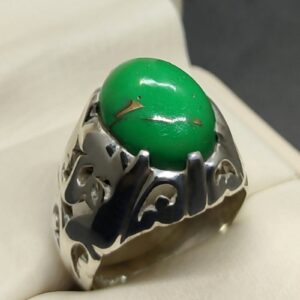 Egyptian Green Feroza Sterling Silver 925 Ring