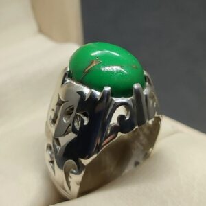Egyptian Green Feroza Sterling Silver 925 Ring