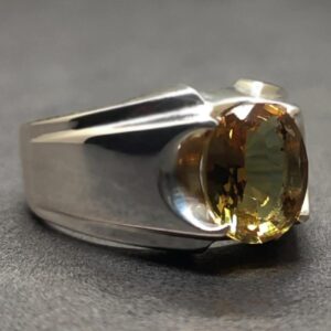 5 Carat Oval Cut Color Changing Lab Alexandrite Sterling Silver 925, 14k, 18k Gold Handmade Mens Plain Ring