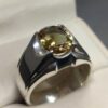 5 Carat Oval Cut Color Changing Lab Alexandrite Sterling Silver 925, 14k, 18k Gold Handmade Mens Plain Ring