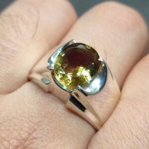 5 Carat Oval Cut Color Changing Lab Alexandrite Sterling Silver 925, 14k, 18k Gold Handmade Mens Plain Ring