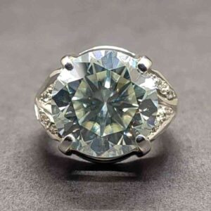 10 Carat Moissanite Women’s Solitaire Engagement Ring