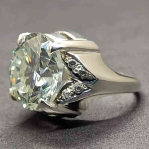 10 Carat Moissanite Women’s Solitaire Engagement Ring