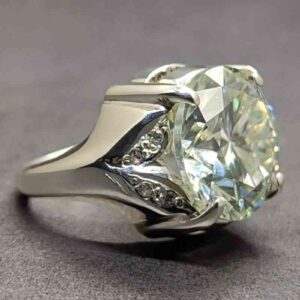 10 Carat Moissanite Women’s Solitaire Engagement Ring