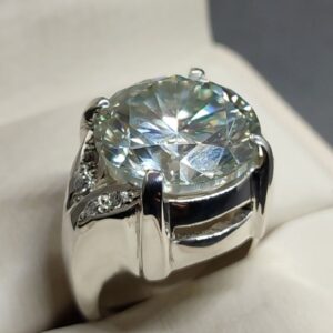 10 Carat Moissanite Women’s Solitaire Engagement Ring