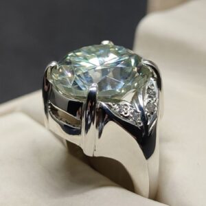 10 Carat Moissanite Women’s Solitaire Engagement Ring