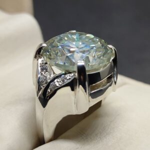 10 Carat Moissanite Women’s Solitaire Engagement Ring