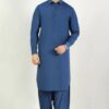 Men’s Blue Cotton Shalwar Kameez