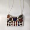 White Handmade Beaded Floral Clutch Bag
