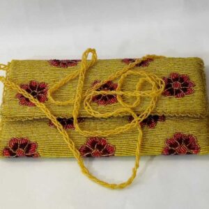 Yellow Handmade Beaded Bag