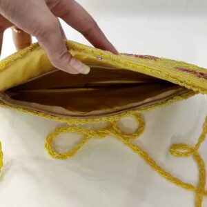 Yellow Handmade Beaded Bag