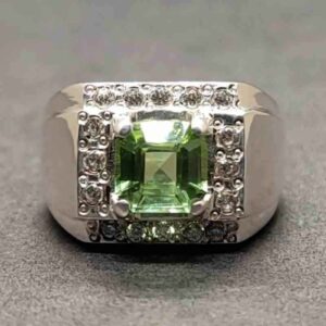 3 Carat Egyptian Peridot Women Ring