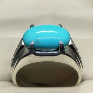 Nishapuri Feroza 925 Silver Ring