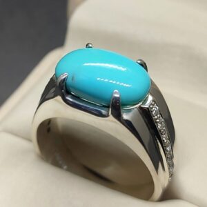 Nishapuri Feroza 925 Silver Ring